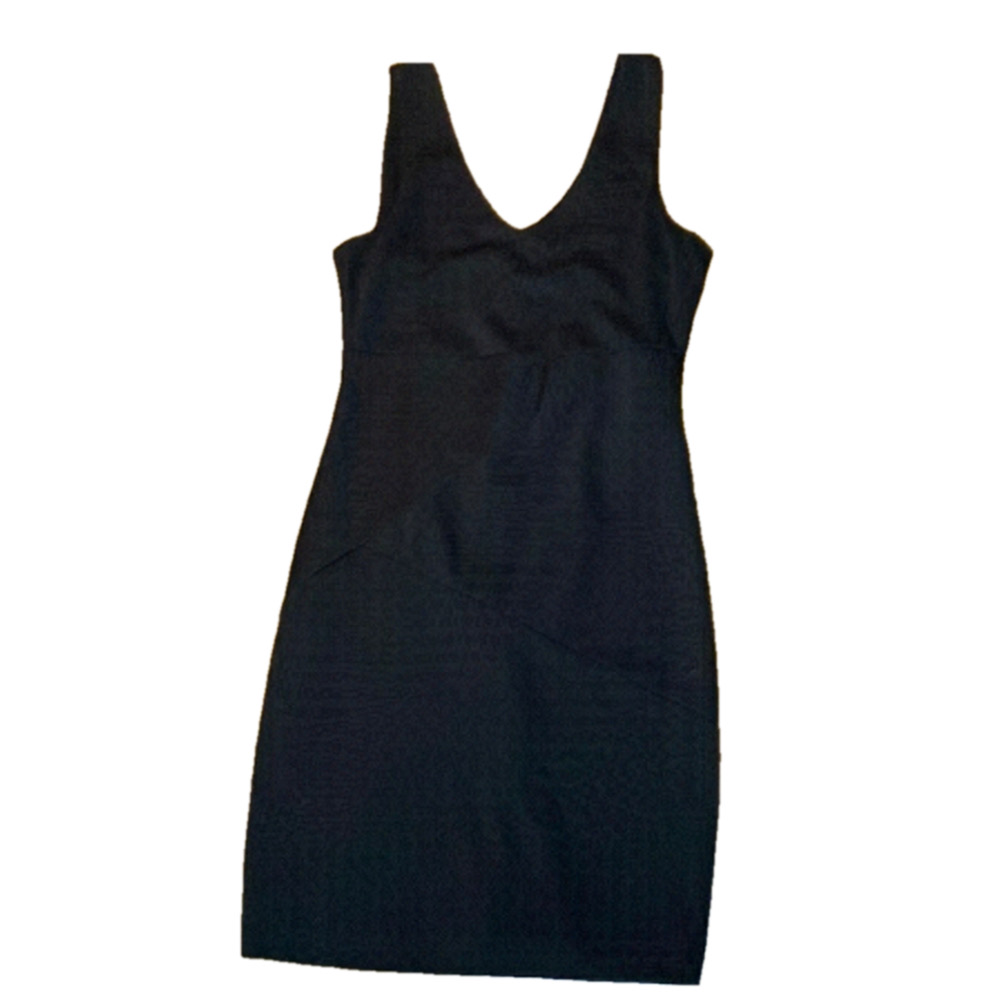 🌷 Guess 🌷 Little Black Gold Zipper Sleeveless Dress